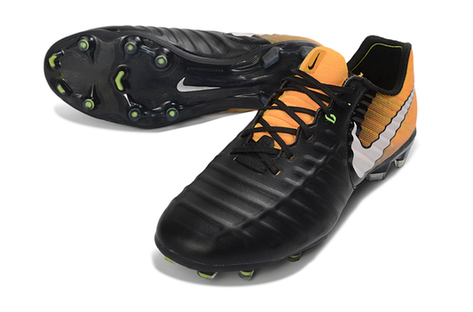Nike Tiempo Legend 10 Elite Luxe FG Item ID：TL030402 - black / orange - FG low cut