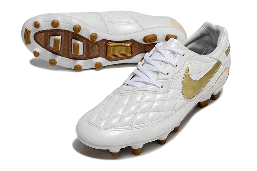 Nike Tiempo Legend R10 Elite FG Item ID:LD020901 - white / gold - FG low cut