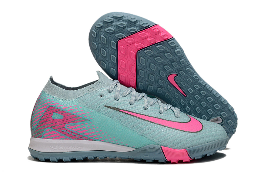 Kid size Mercurial Vapor 16 - light / blue / pink - TF low cut