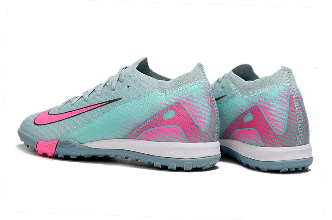 Kid size Mercurial Vapor 16 - light / blue / pink - TF low cut